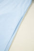 Chic Contrast Stripe Puff Sleeve Notched Neck Cotton Shift Dress